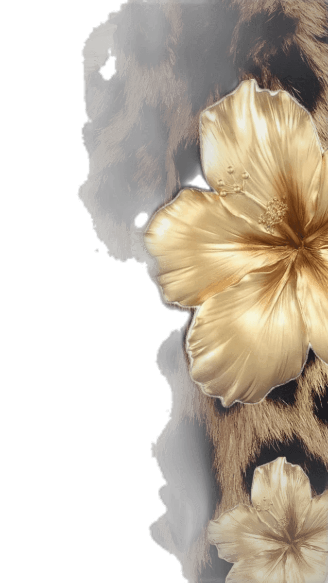 Textura Flores Leopardo